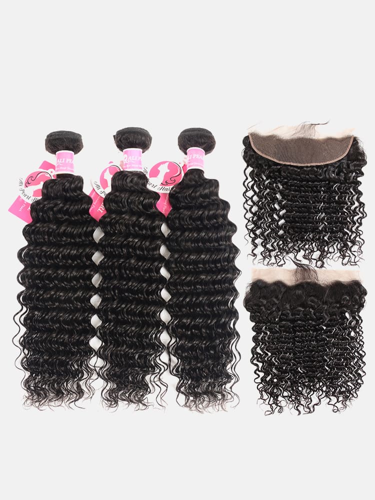 alipearl deep wabe hair with lace frontal