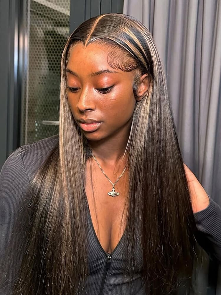 Highlight Straight Lace Front Wig