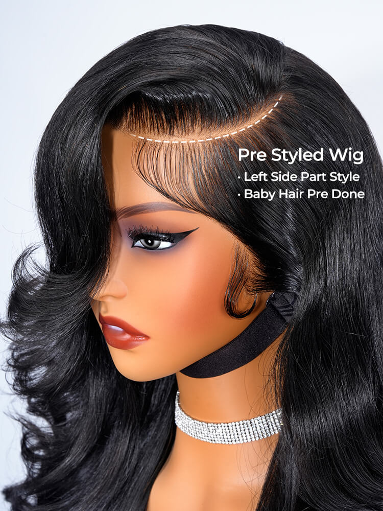 Pre Styled Side Part Wig
