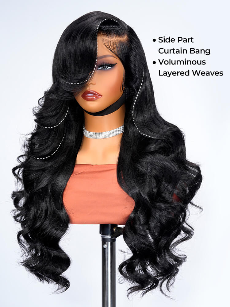 Layered Cut Wavy Hair