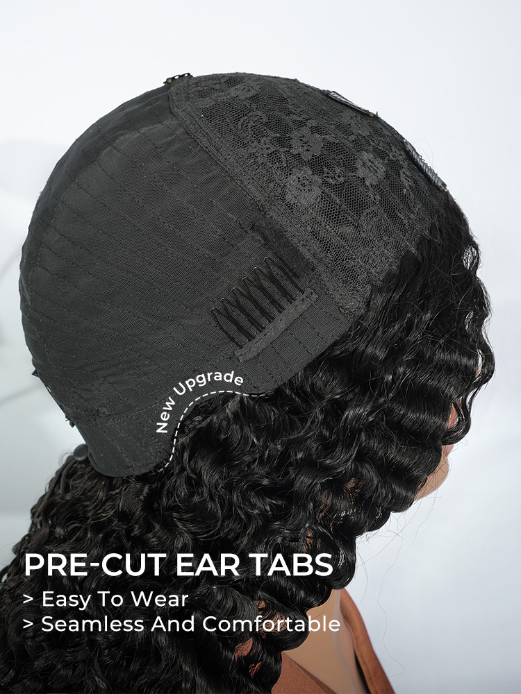 Pre-cut Ear Tab Wig