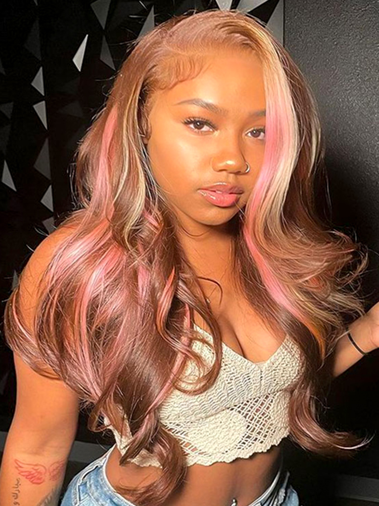 pink balayage hair