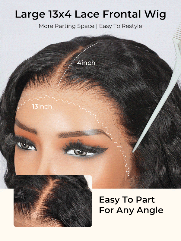 13x4 lace frontal glueless wig