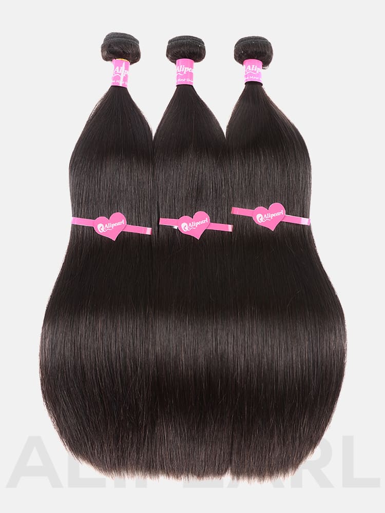 Mink Hair Weave Grade 12A Human Virgin Hair Straight Hair 3 Bundles