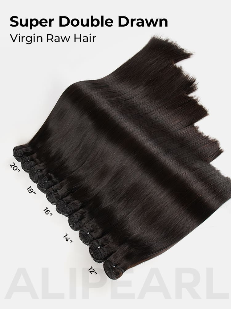 super double drawn hair