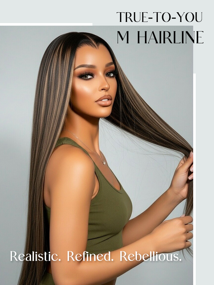 Realistic M Hairline Wig