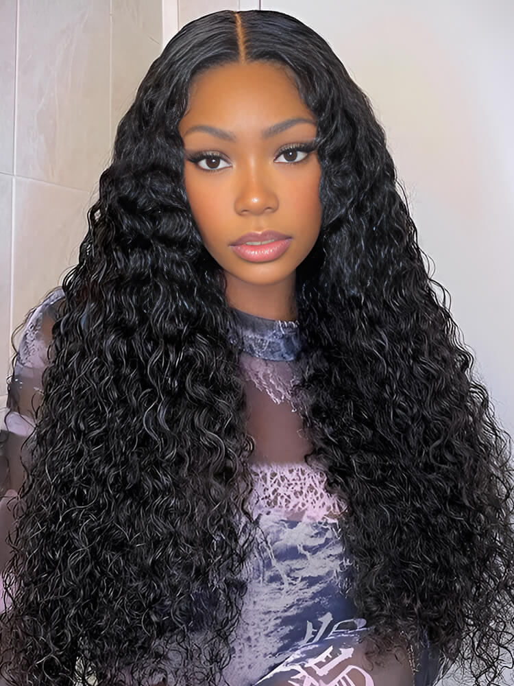 deep wave lace closure wig