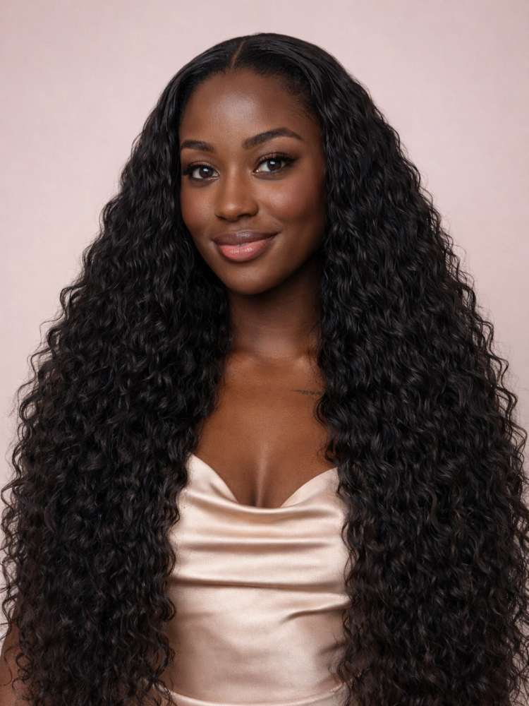 Double Drawn Loose Deep Wave Wig 5x5 HD Lace Top Grade Human Hair