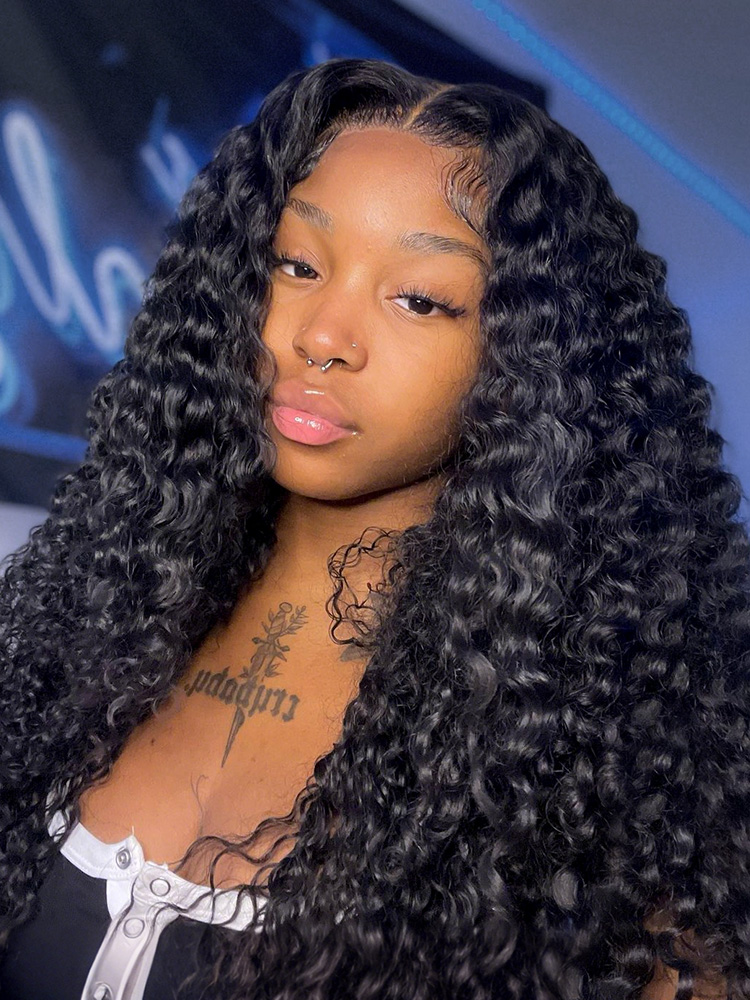 Super Double Drawn Deep Wave 5x5 HD Lace Wig Top Grade Human Hair