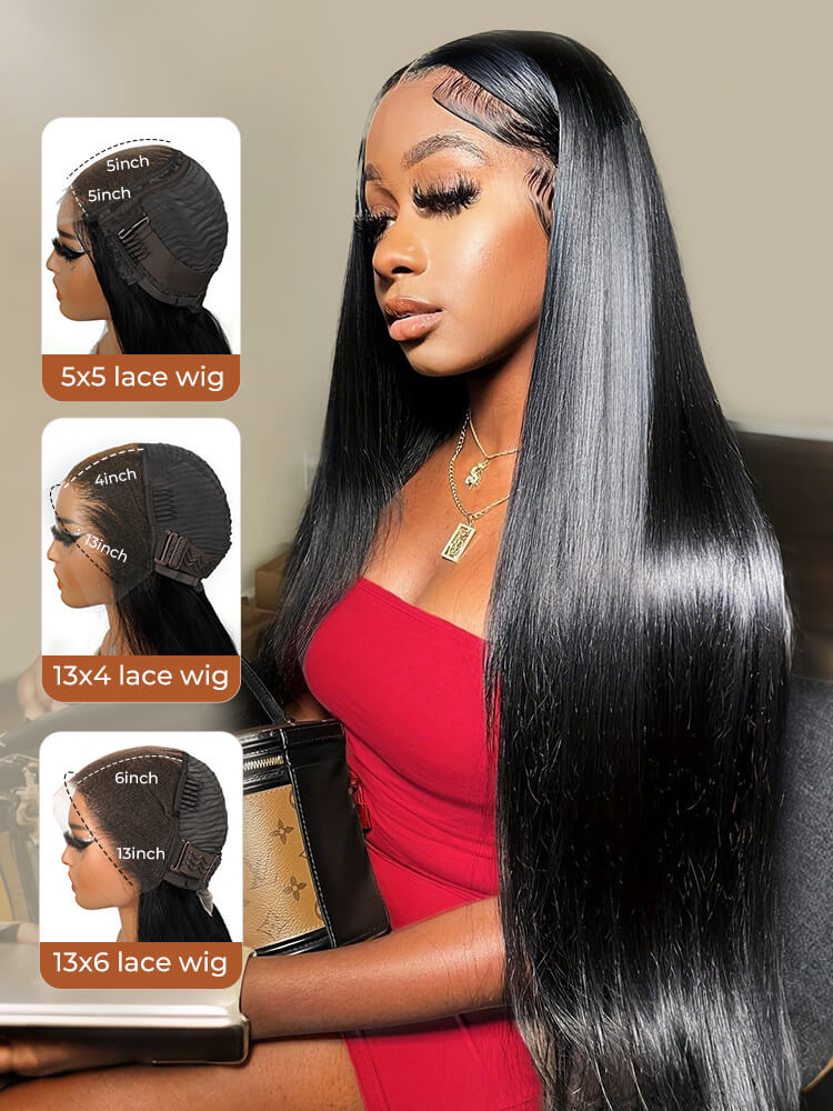 5x5 13x4 13x6 lace frontal straight wig