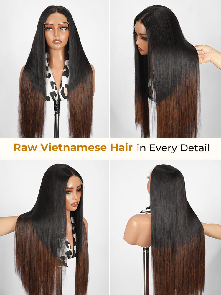 Ombre Color Straight Hair