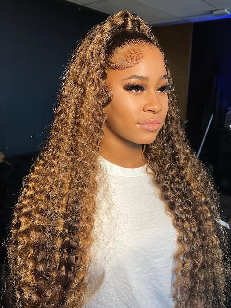 High ponytail hairstyle