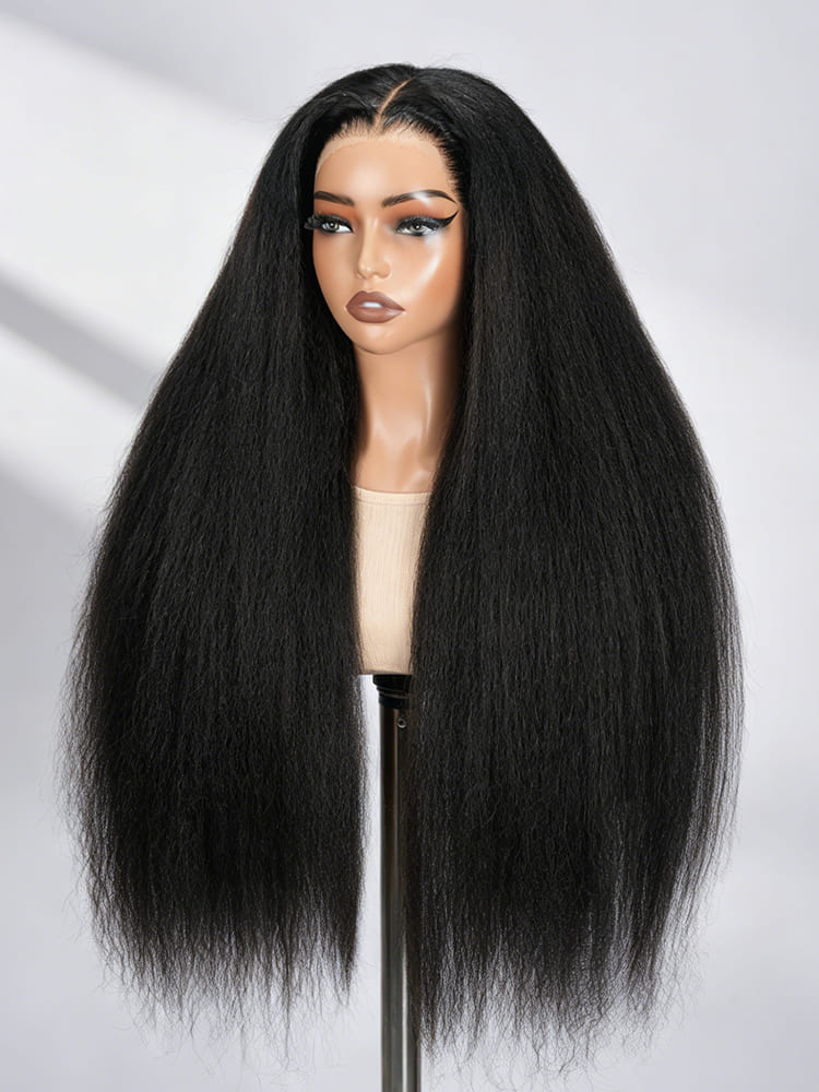 kinky straight lace frontal wig