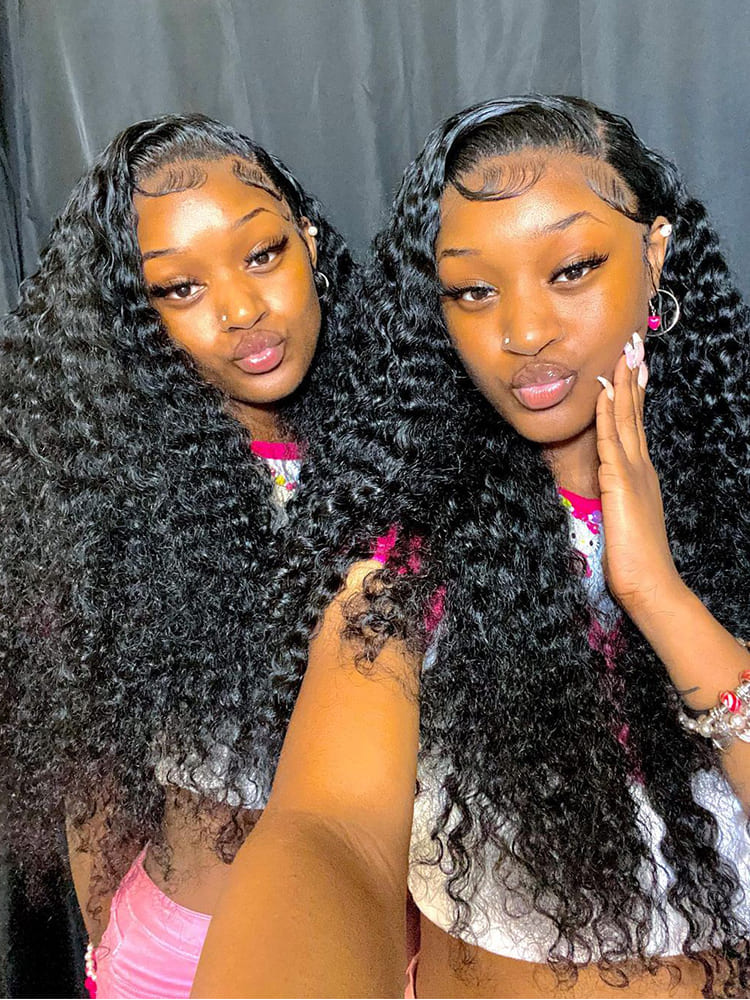 full density water wave wig