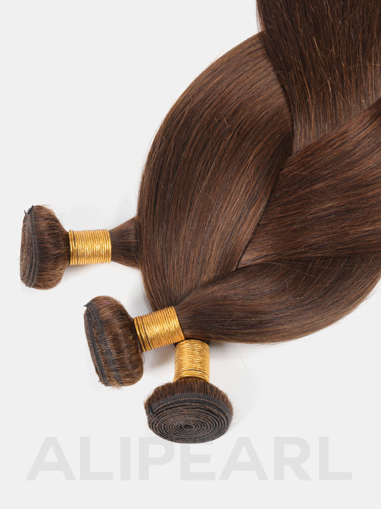 #4 Brown color hair bundles