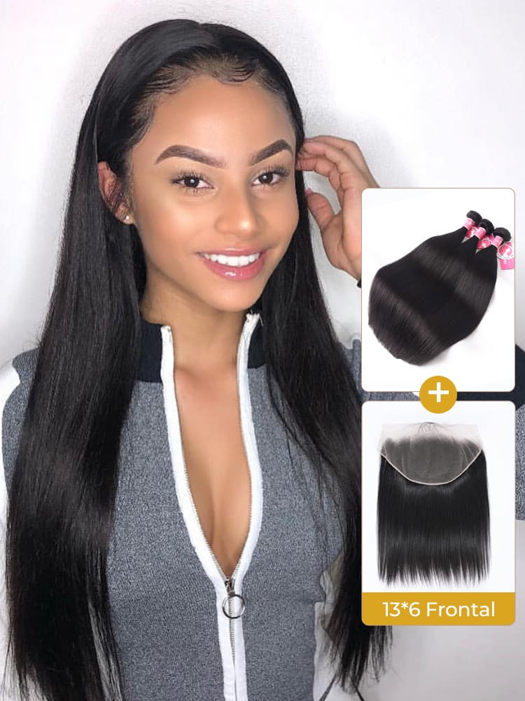 Alipearl 13*6 LY Lace Frontal With Bundles Unprocessed Human Hair