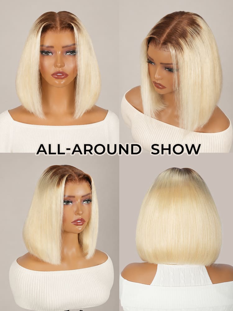 silk straight lace front wig