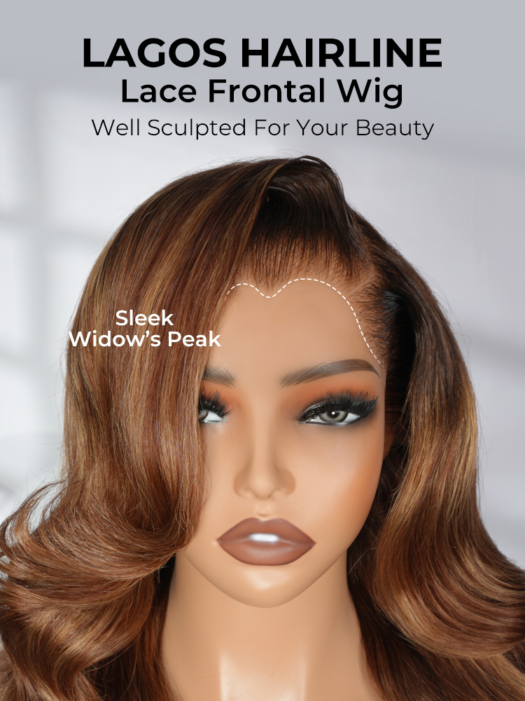 Lace Frontal Wig With Lagos M Hairline 