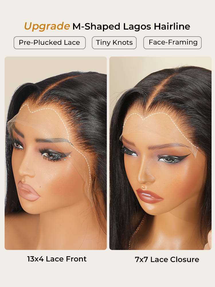 pre plucked m shaped lagos hairline