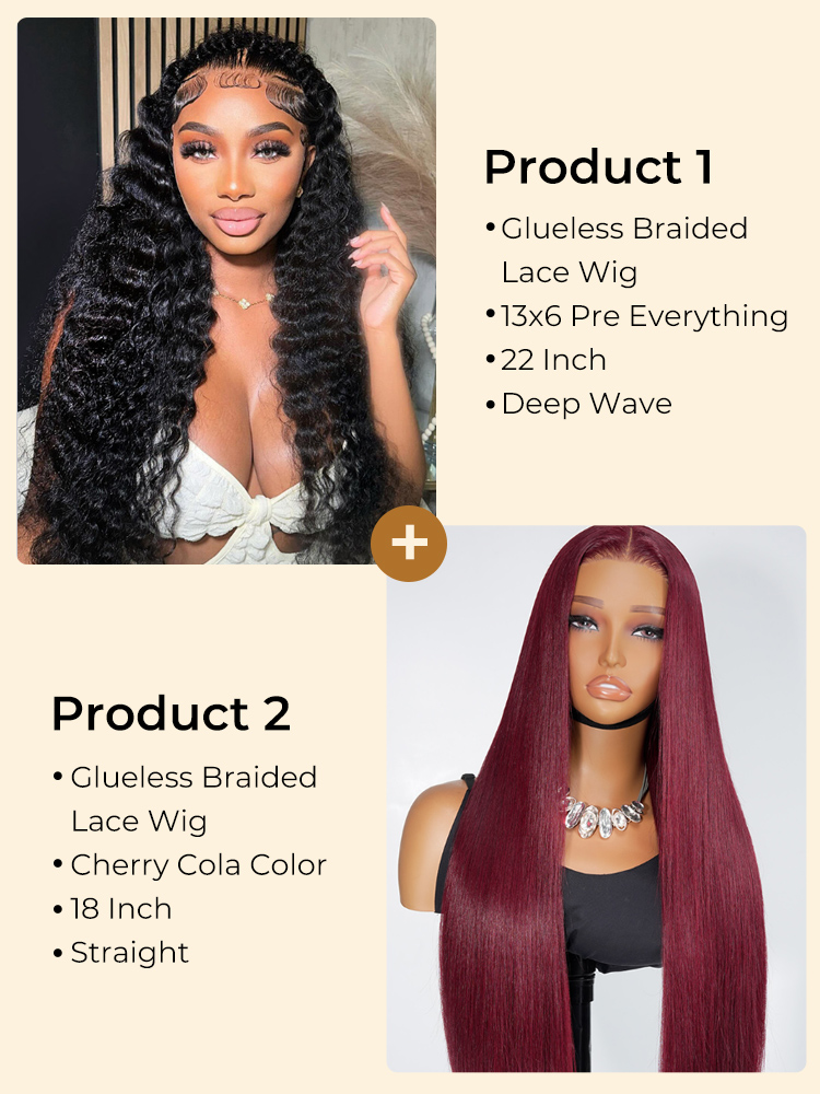 Halo Braid Glueless Deep Wave