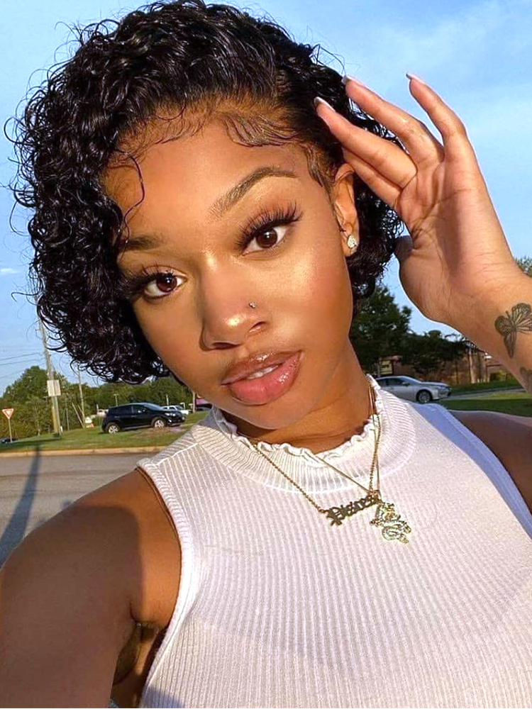 jerry curly lace frontal wig