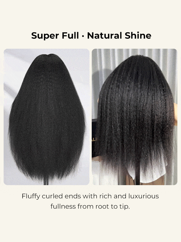 super bouncy yaki straight wig
