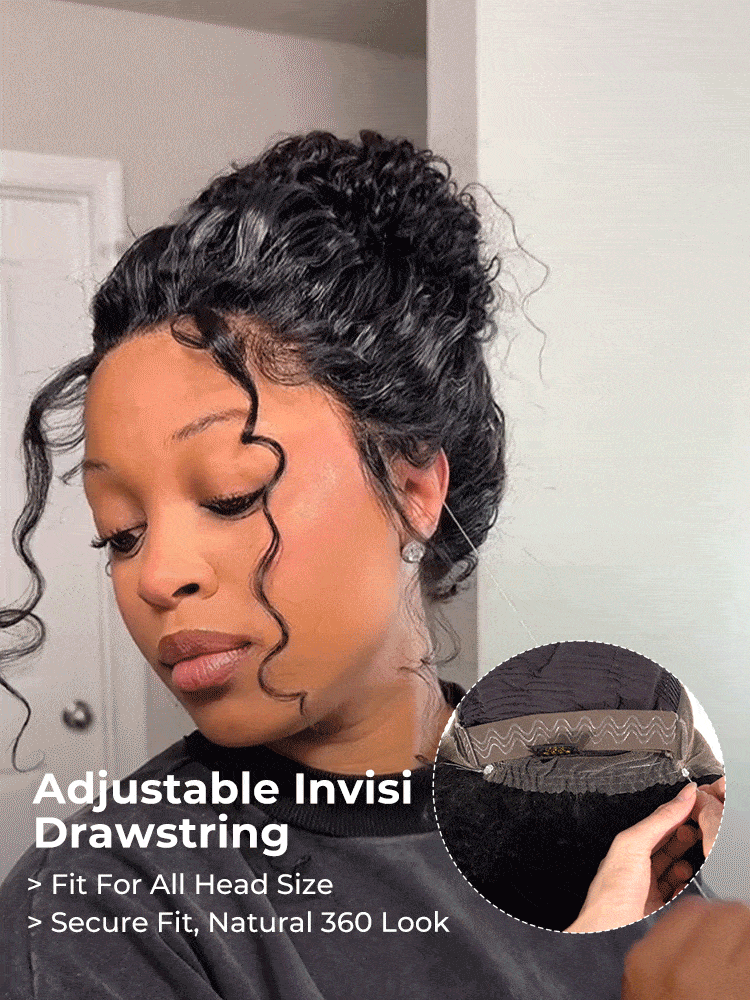 adjustable drawstring glueless wig