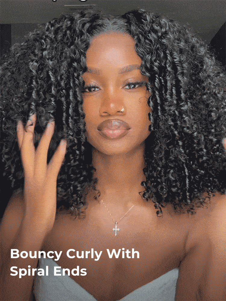 Bouncy Curly Lace Front Glueless Wig