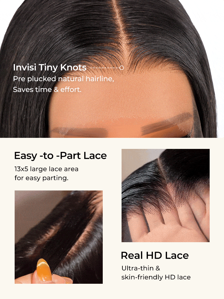 single knots HD lace frontal wig
