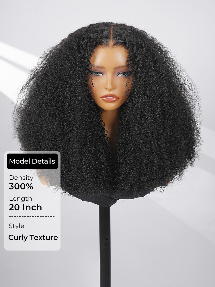 300% Density Bouncy Curly HD Lace Wig