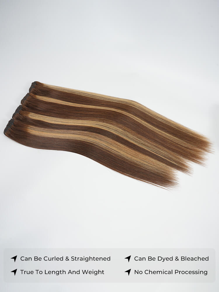 Brown & Honey Blonde Balayage Hair Weave
