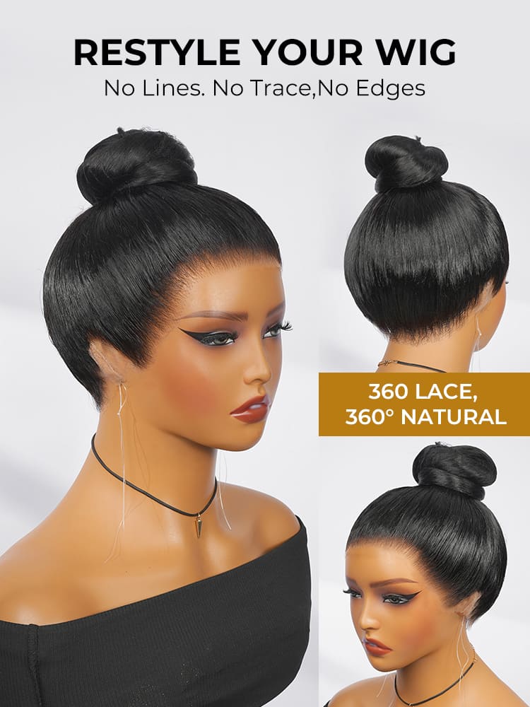 360 lace frontal wig with natural hairline