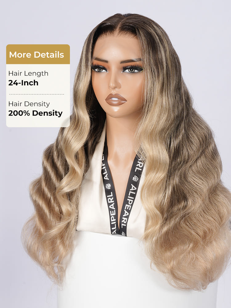 100% human hair body wave wig