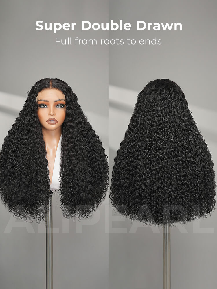 double drawn human hair wig