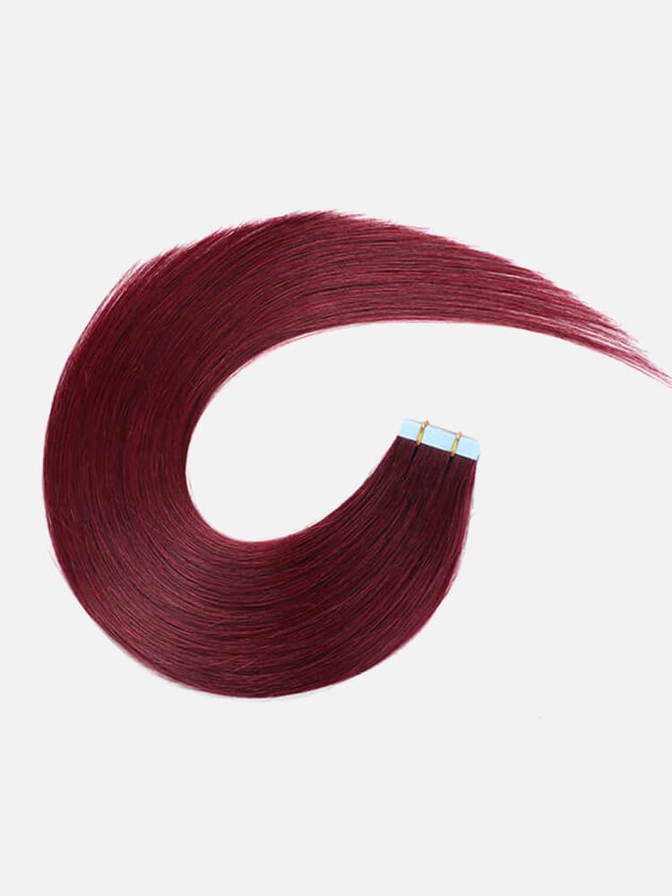 straight adhesive invisible hair extensions