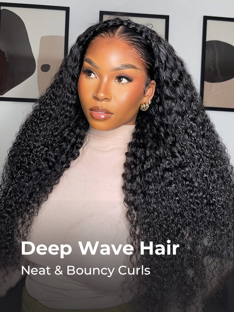 deep curly lace front wigs human hair