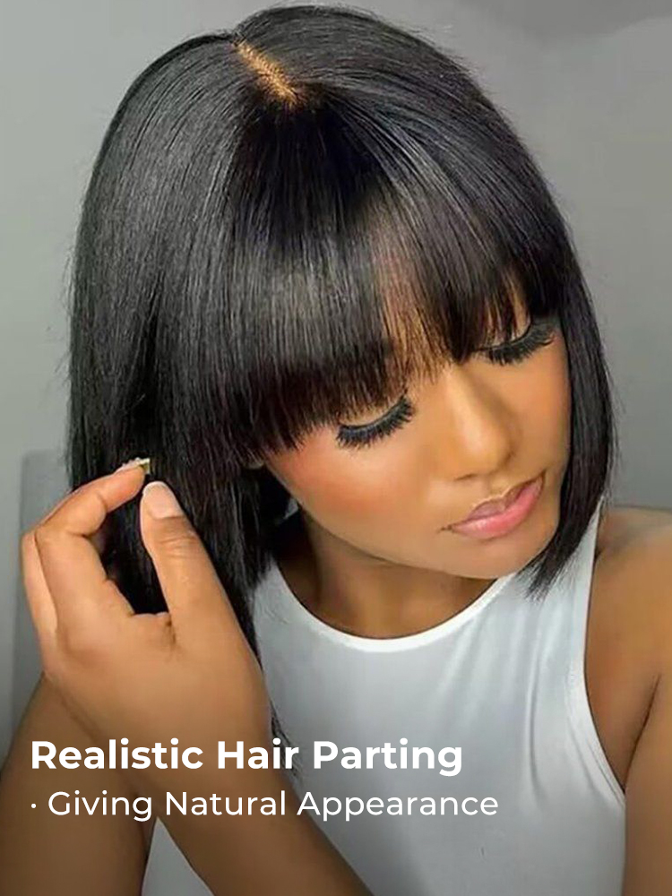 6 inch deep hair parting