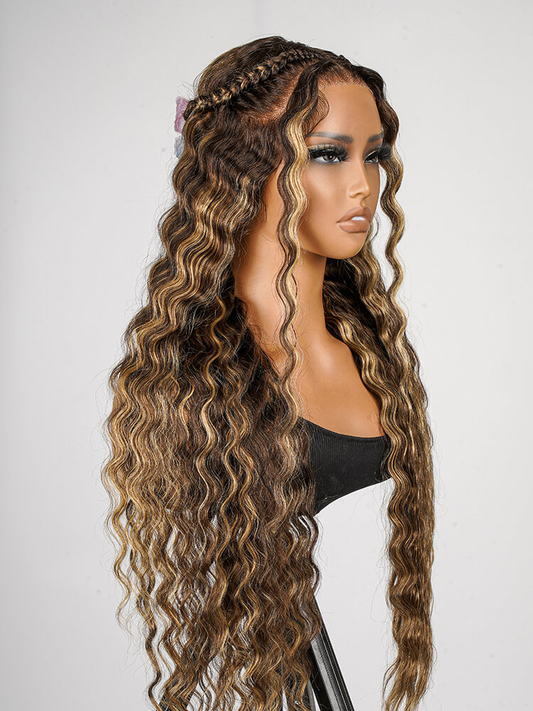 4/27 highlight glueless wig