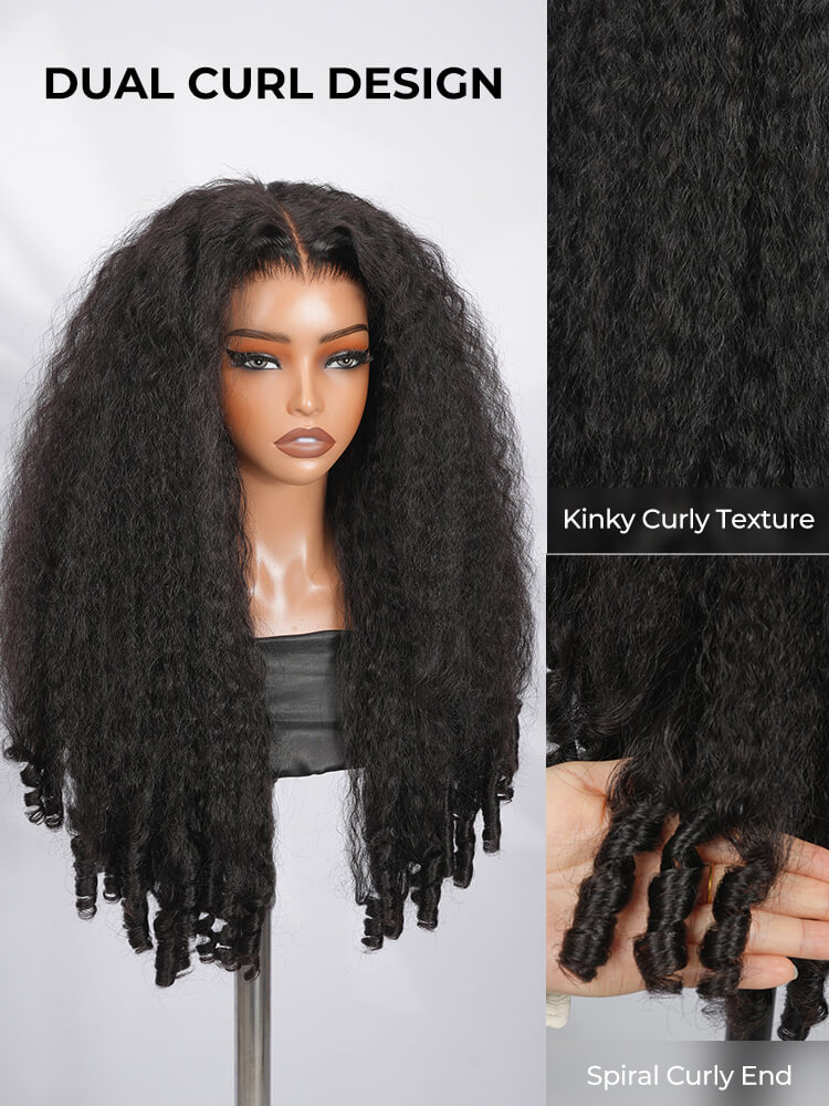 Full Volume Fluffy Kinky Curly Hair