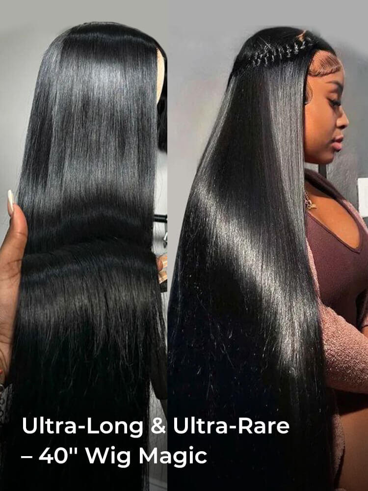long & luxury straight lace wig