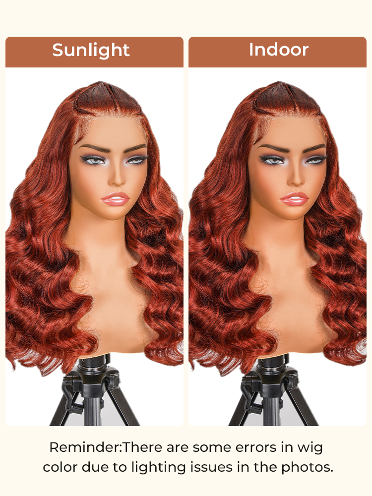 colored body wave lace front wig
