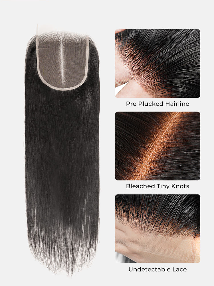 HD lace closure with tiny knots 
