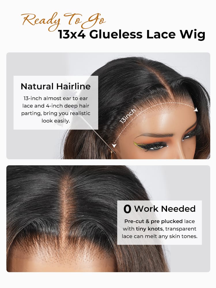 glueless lace front wigs human hair