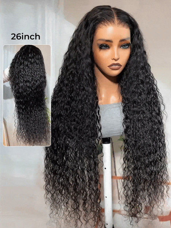 250% density 26 inches water wave wig