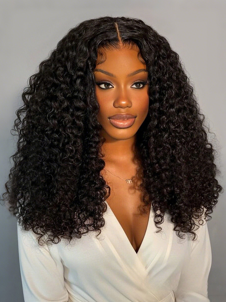natural black color burmese curly wig