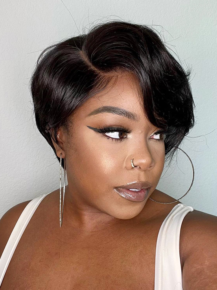 short bob lace frontal wig