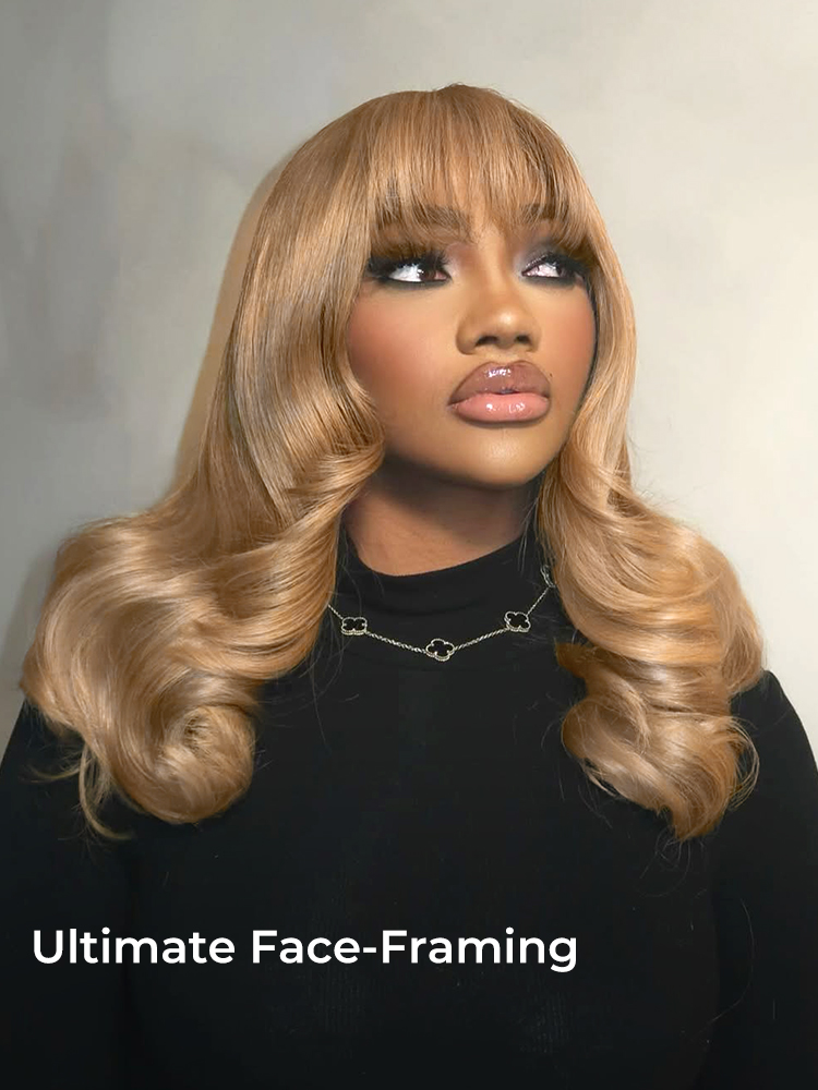 Deep Hair Part Blonde Wig