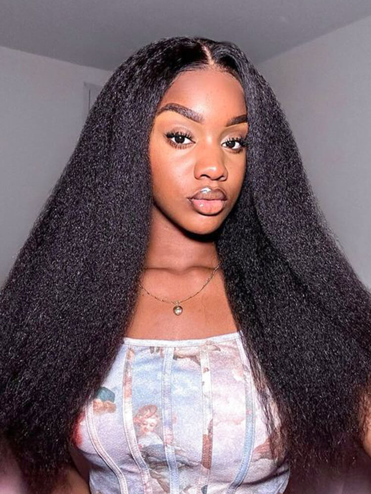Kinky Straight Human Lace Wigs