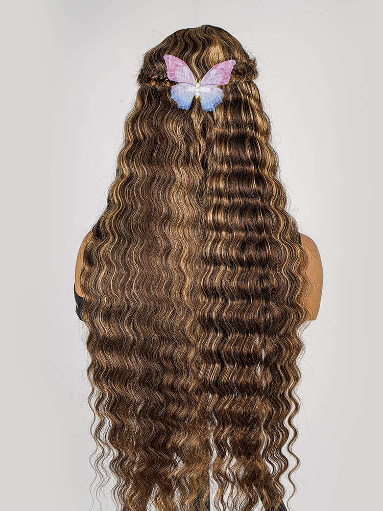 Crimped Wavy Front Wig