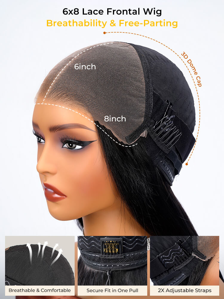 6x8 Free-Parting Lace Closure